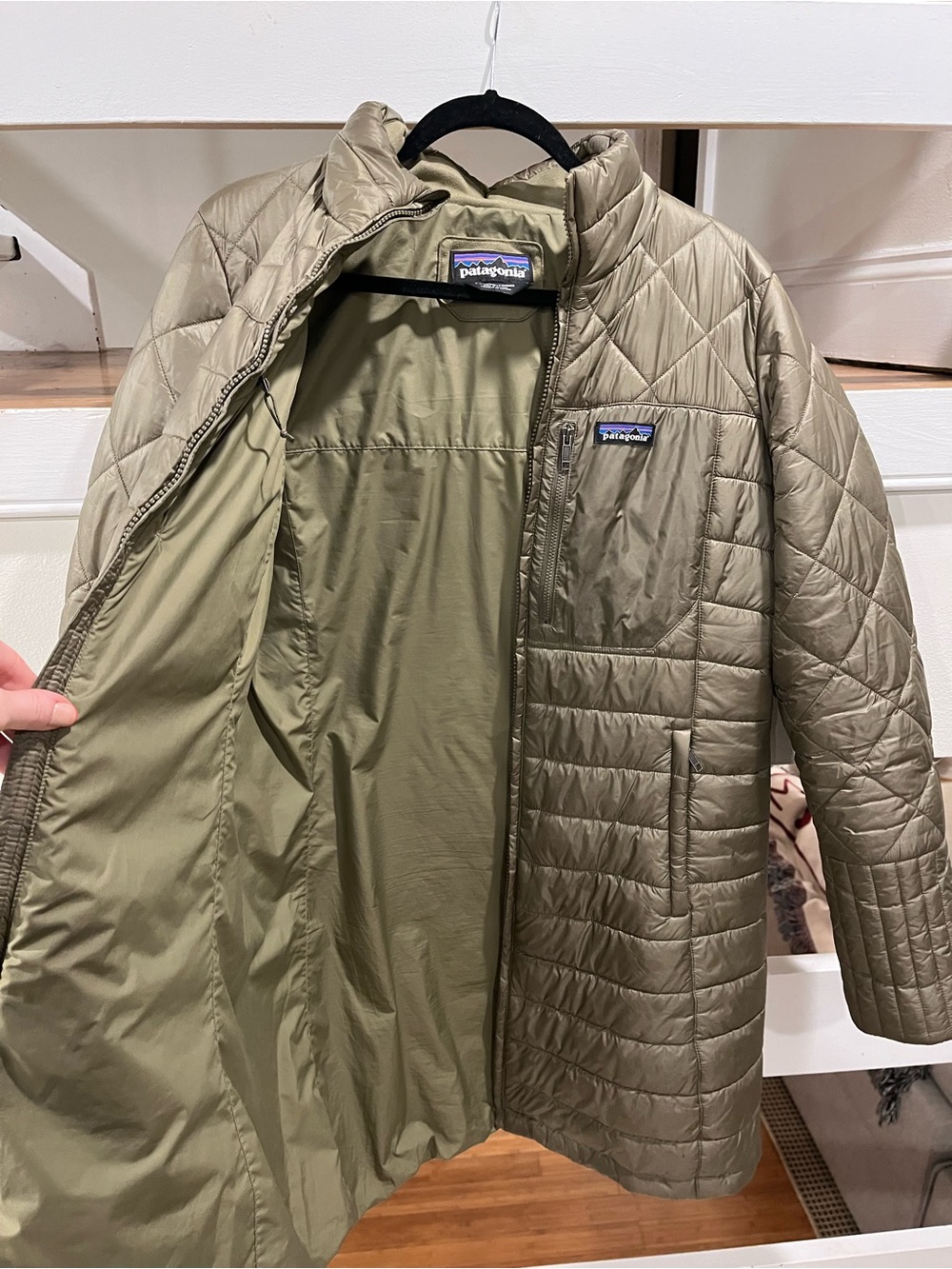 Patagonia Women's Radalie Insulated Parka - Green / Khaki - Picture 3 of 9